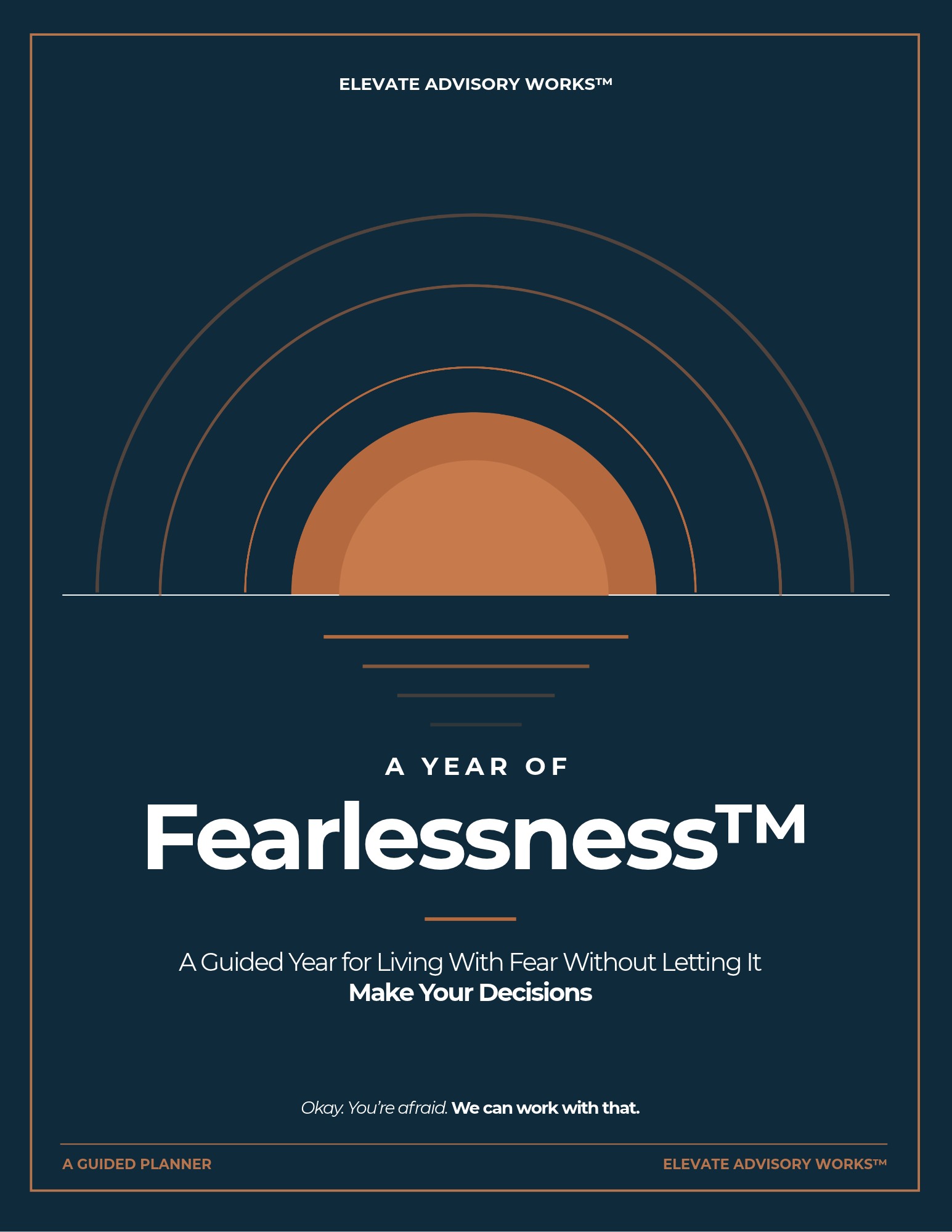 Cover mockup for A Year of Fearlessness